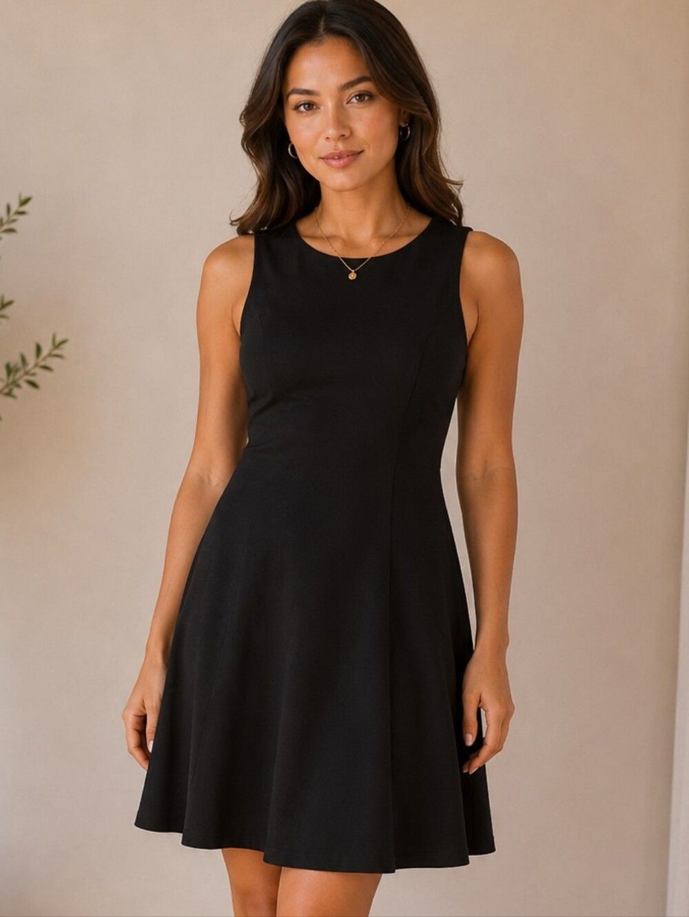 H&M Little Black Dress Sleeveless Fit & Flare A-Line Skater Cocktail Dress Sz 8